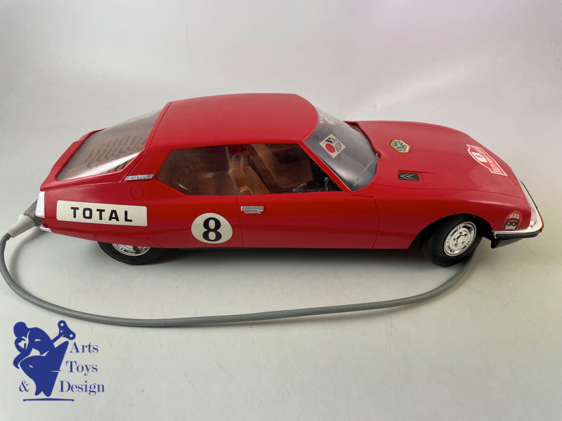 Antique toy Jouet Mont Blanc Citroen SM Rally circa 1970 L 40cm