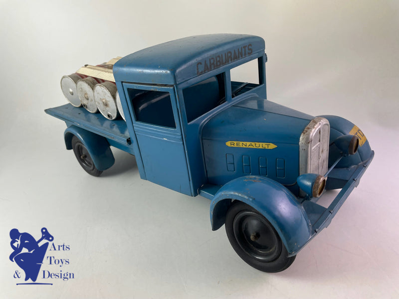 Antique toys CIJ 6/15 Renault 5T fuel tin truck clockwork circa 1950