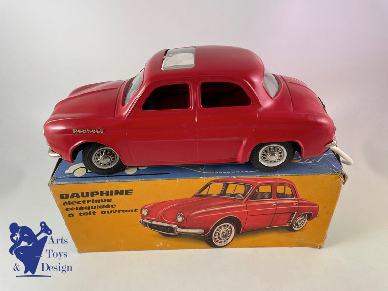 Antique toys Joustra Ref 2811 Renault Dauphine red 30cm 1961