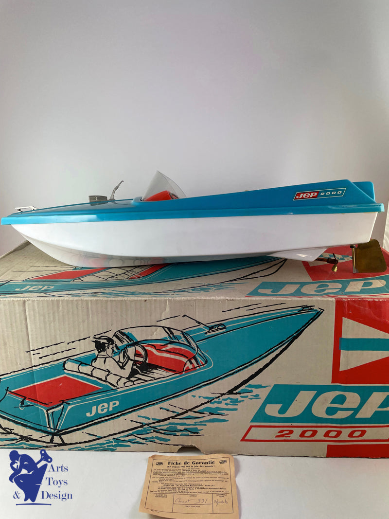 Antique toys JEP 931 Large Electric racing boat 60cm circa 1960