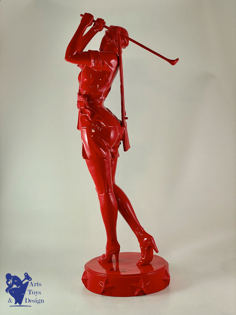 Huang Gang sculpture bronze Red Lacquered New Long Way 16/48