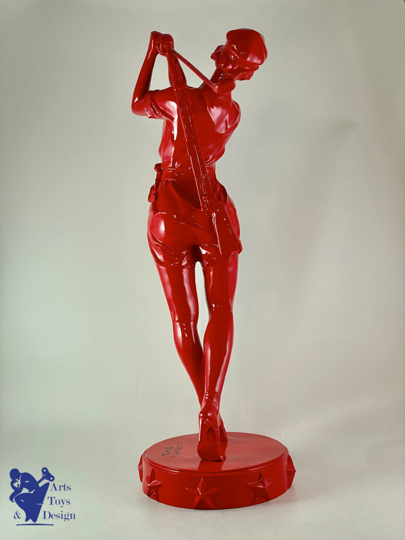 Huang Gang sculpture bronze Red Lacquered New Long Way 16/48