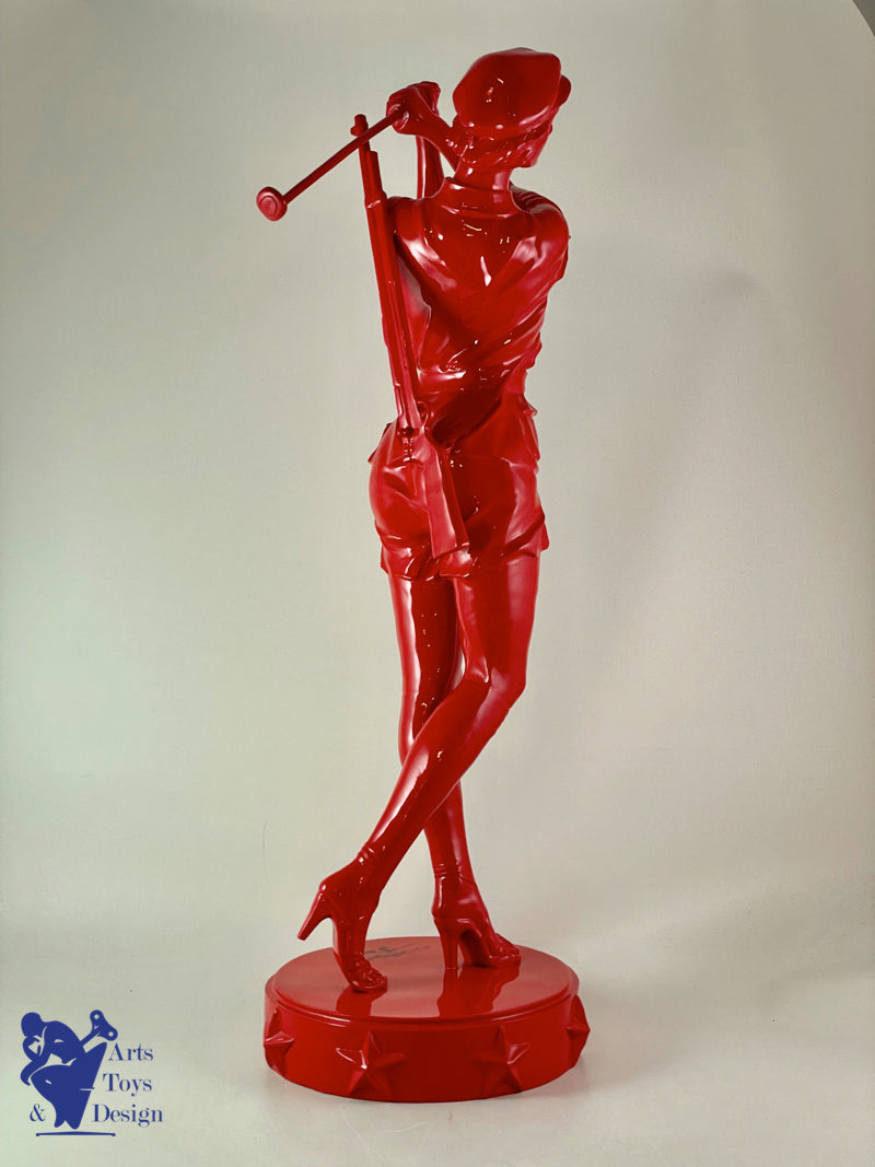 Huang Gang sculpture bronze Red Lacquered New Long Way 16/48