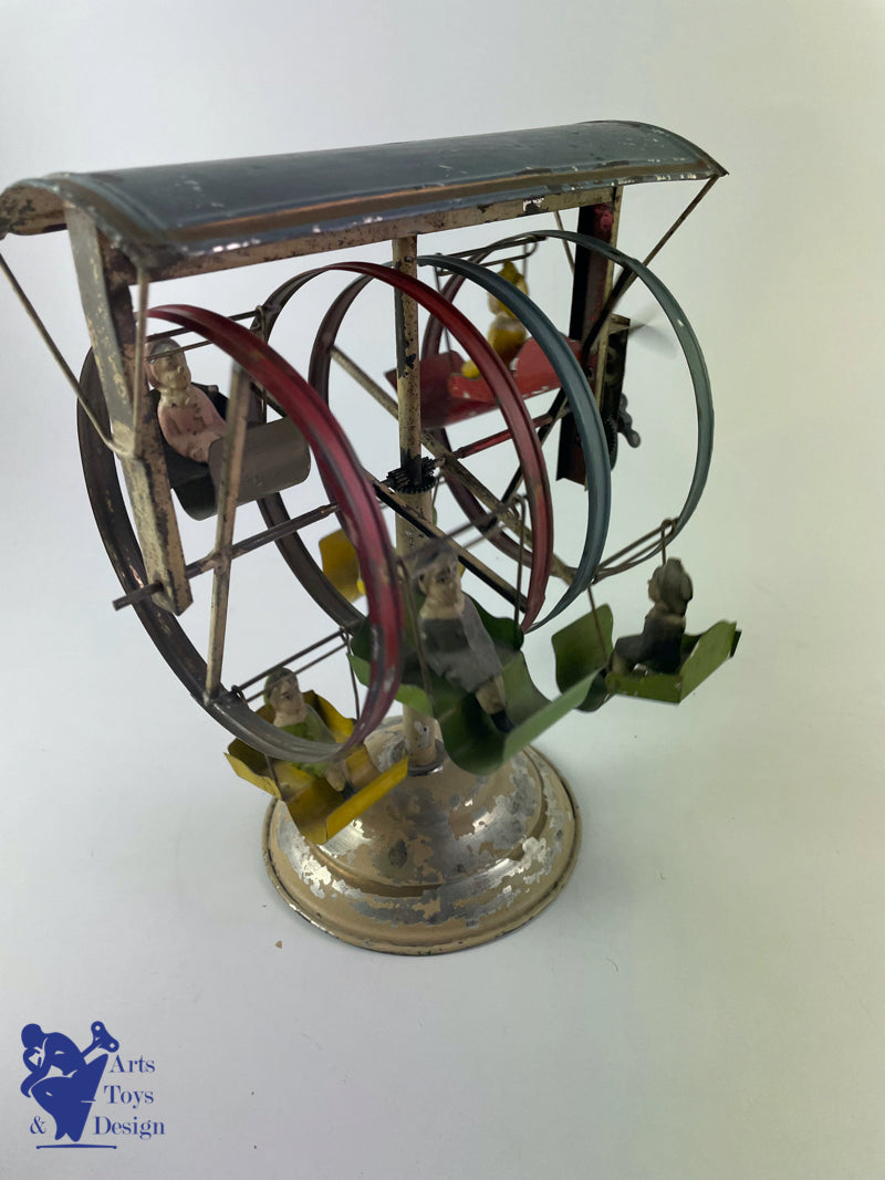 Antique toys Carousel Gunthermann ferris wheels clockwork C.1910 H22cm