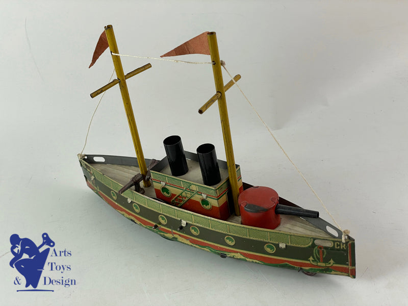 CR 9 Charles Rossignol torpedo Boat warship clockwork circa 1920