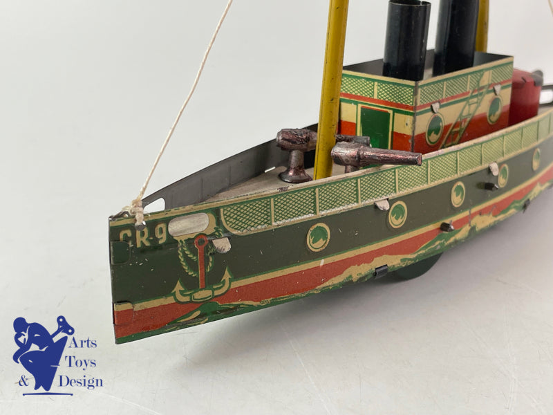 CR 9 Charles Rossignol torpedo Boat warship clockwork circa 1920