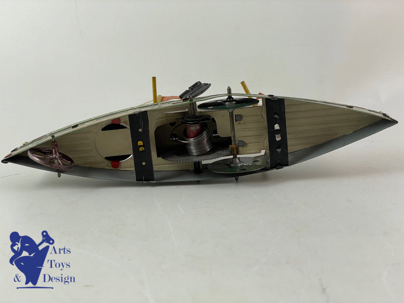 CR 9 Charles Rossignol torpedo Boat warship clockwork circa 1920