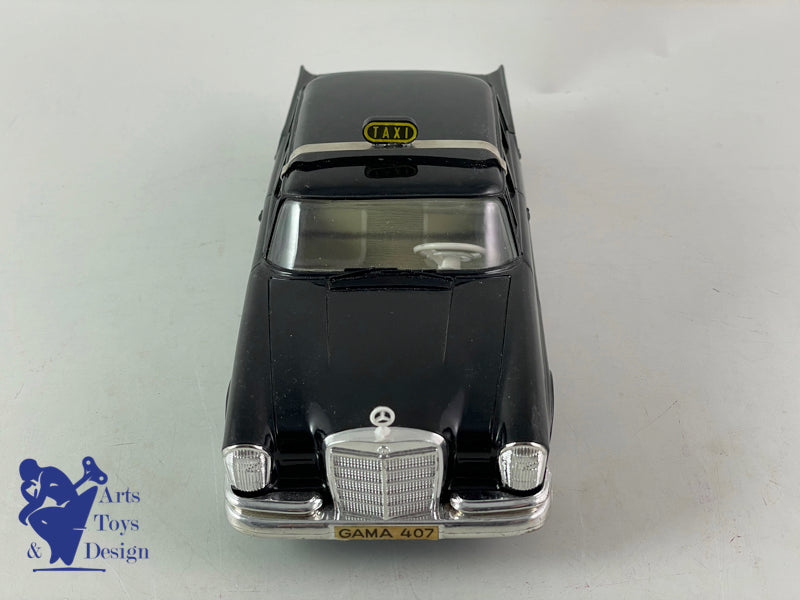 GAMA 407 MERCEDES 220S TAXI NOIR FRICTION 1960