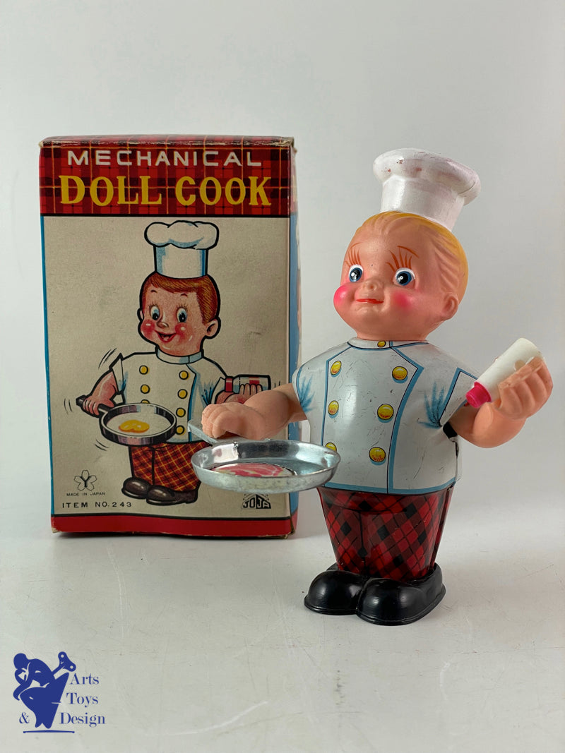 Y YONE YONEZAWA JAPON CHEF CUISINIER MECANIQUE DOLL COOK 