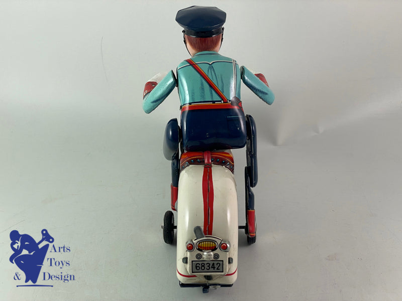 Modern Toys TM Japan Motorcycle Police Highway Patrol 29cm C.1957