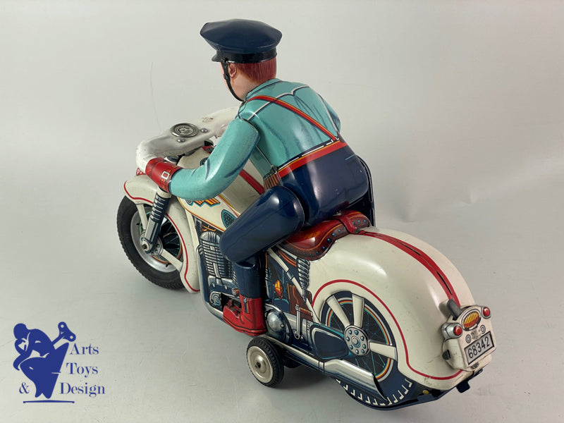 Modern Toys TM Japan Motorcycle Police Highway Patrol 29cm C.1957