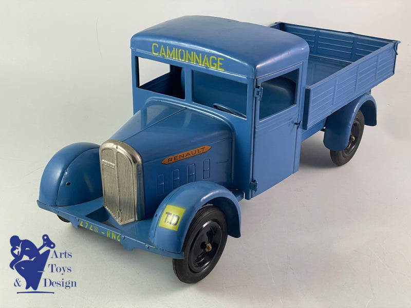 CIJ 6/17 CAMION RENAULT 5T RIDELLES TOLE MECANIQUE VERS 1950