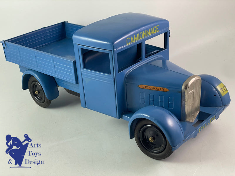 CIJ 6/17 CAMION RENAULT 5T RIDELLES TOLE MECANIQUE VERS 1950