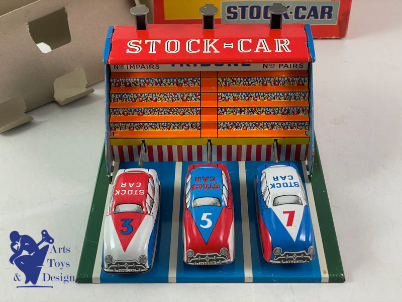 JOUET JOUSTRA REF 1020 COFFRET STOCK CAR 3 VOITURES 1952