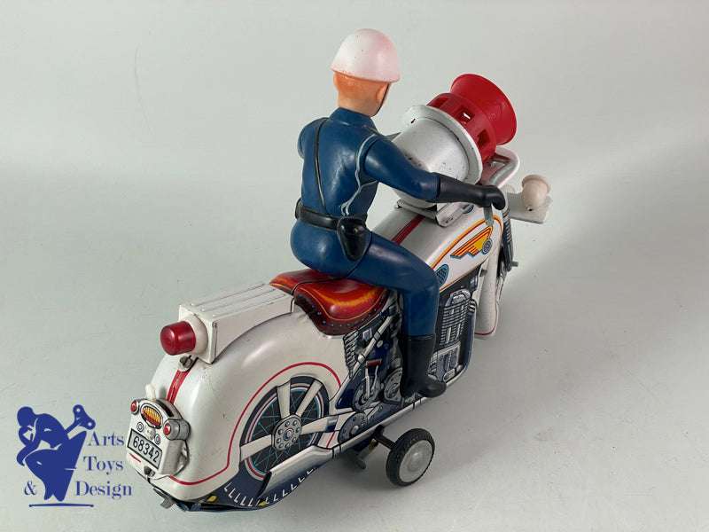 MODERN TOYS TM MASUDAYA JAPON MOTO POLICE SIRENE