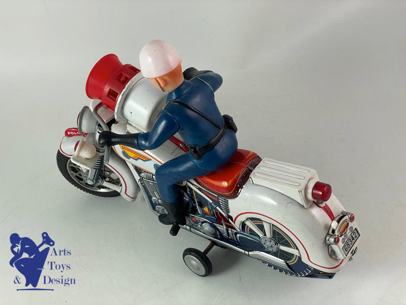 Modern Toys TM Masudaya Japan Motorcycle Police Siren 29cm 1960
